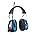 Yellow Digital AM FM Radio Headphones, 25dB NRR Ear Protection Safety Ear Muffs O67684
