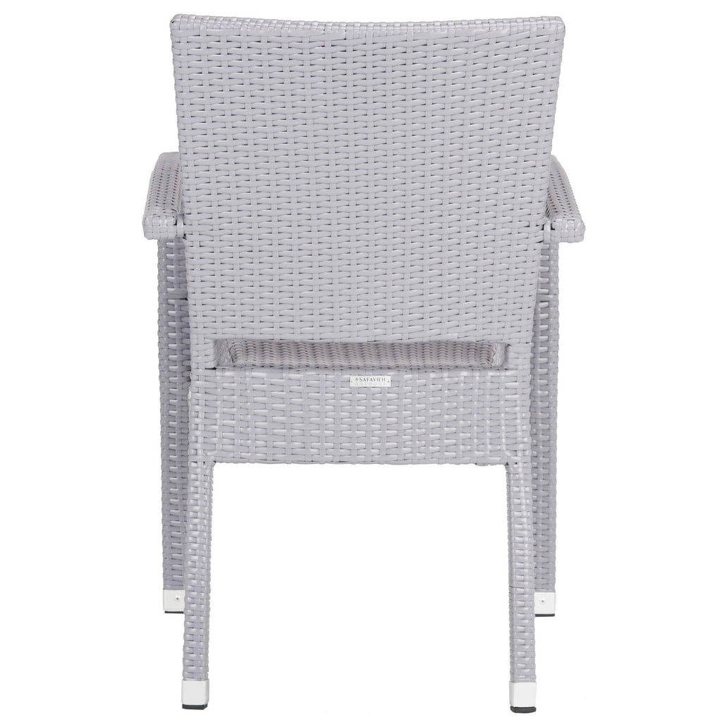 Stacking Arm Chair Grey Set of 2 K529652