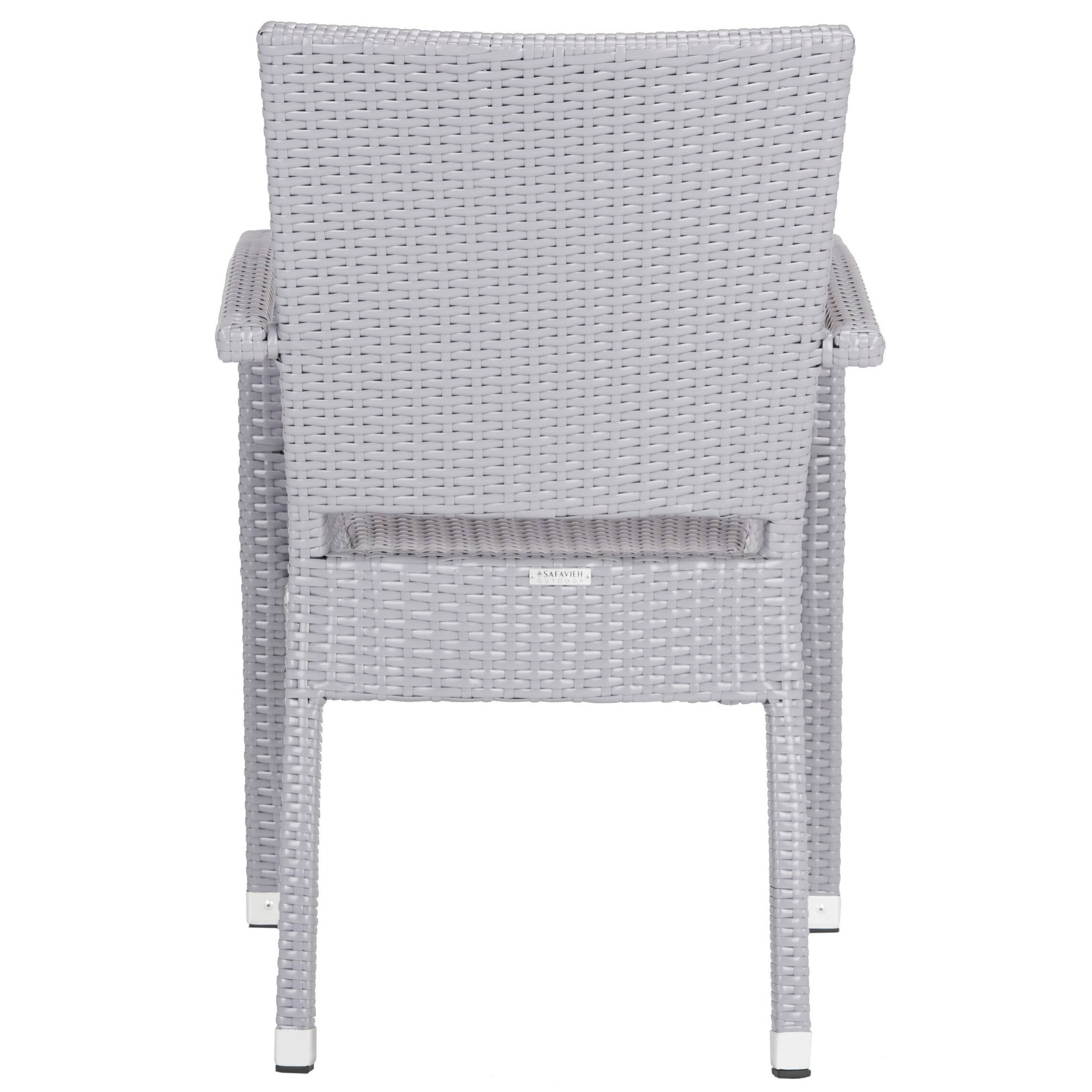 Stacking Arm Chair Grey Set of 2 K529652
