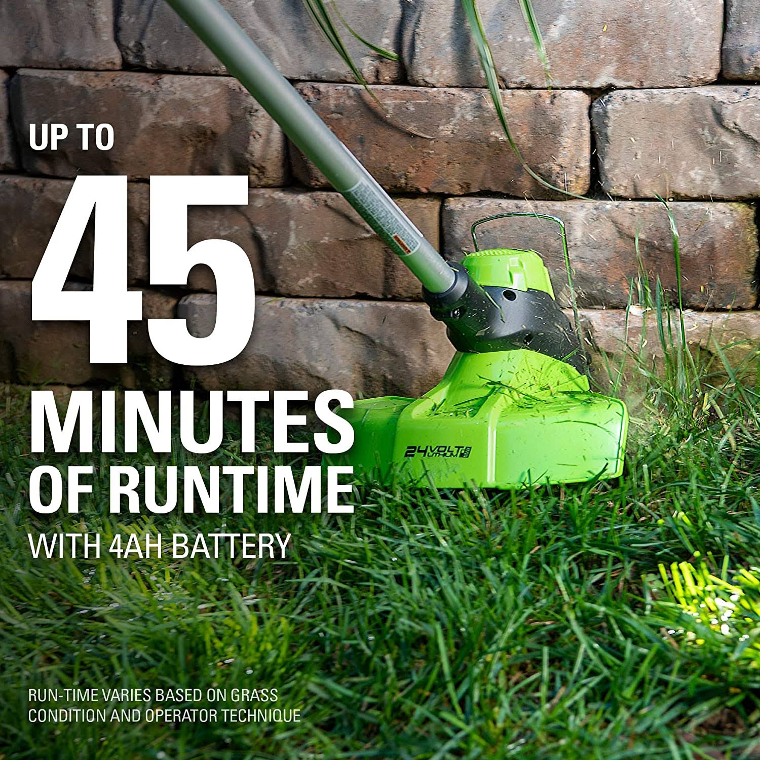 24-Volt Battery Cordless String Trimmer with 4.0 Ah USB Battery and Charger H812974