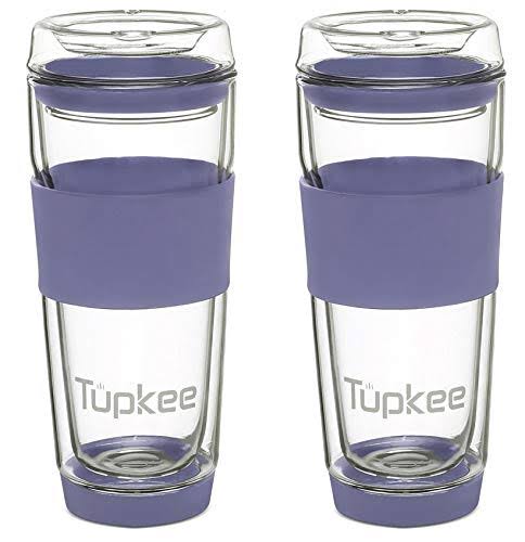 Double Wall Glass Tumbler with Lid N731