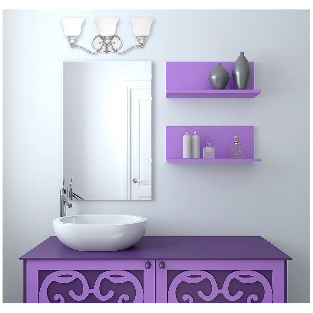 Pewter 3 Light Bath Bar J941