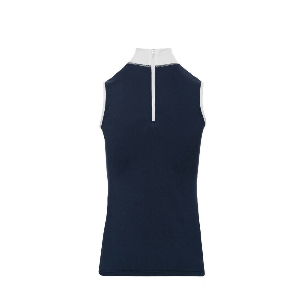 White Sleeveless Technical Top V61084