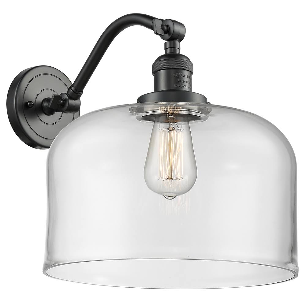 Brushed Satin Nickel X-Large Bell 1 Light Sconce D771137