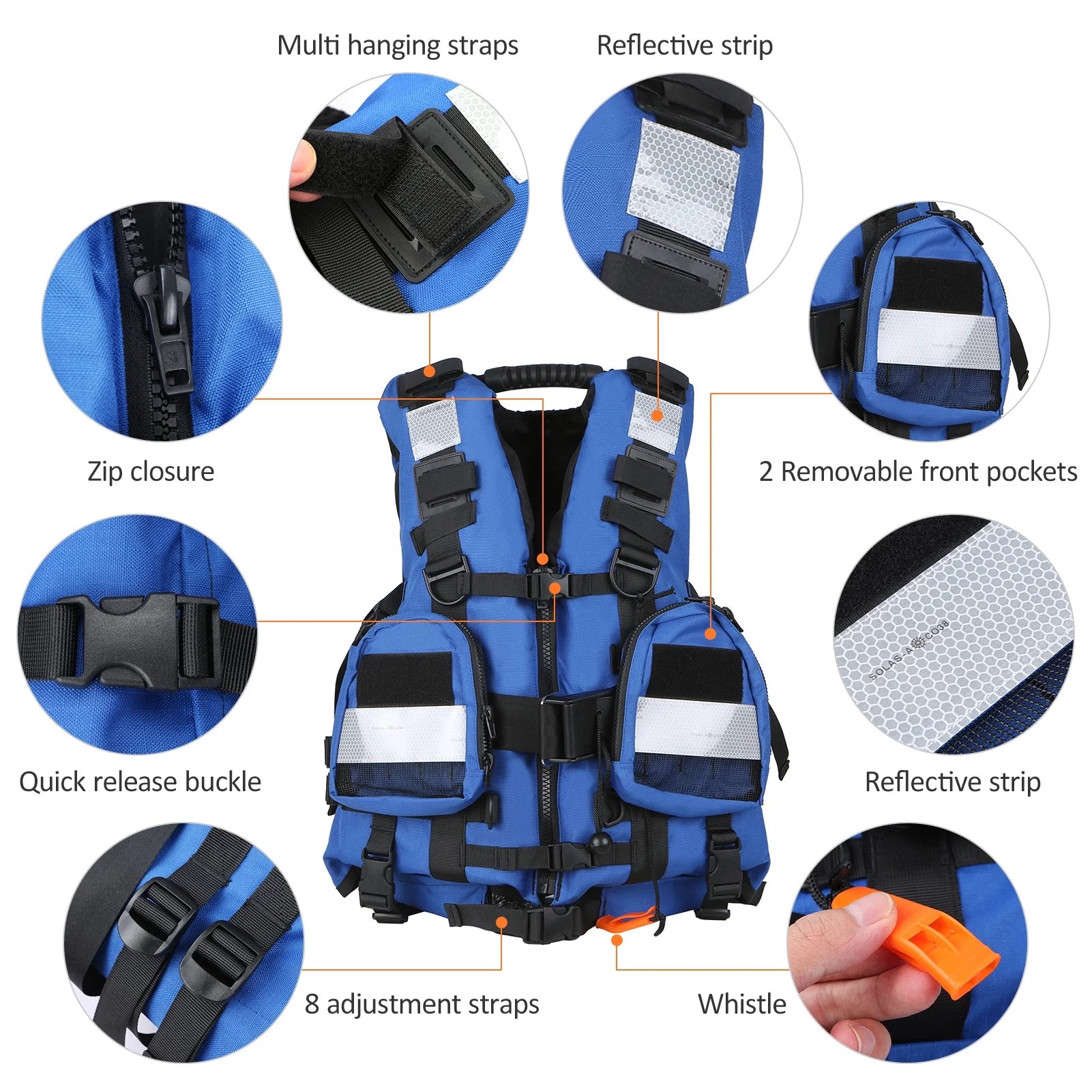 Adult Safety Float Suit Survival Jacket I6433
