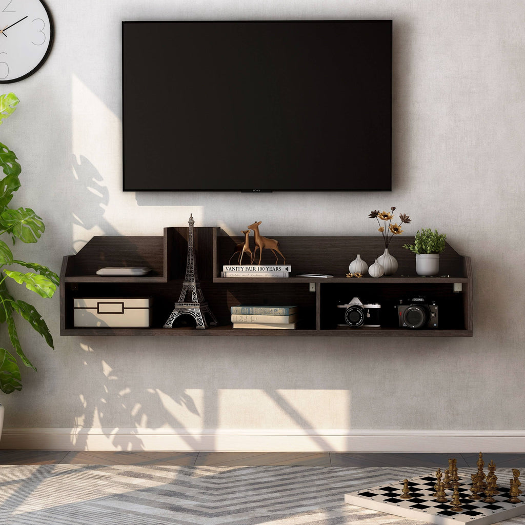 Walnut Wall-Mounted Media Console Z92603