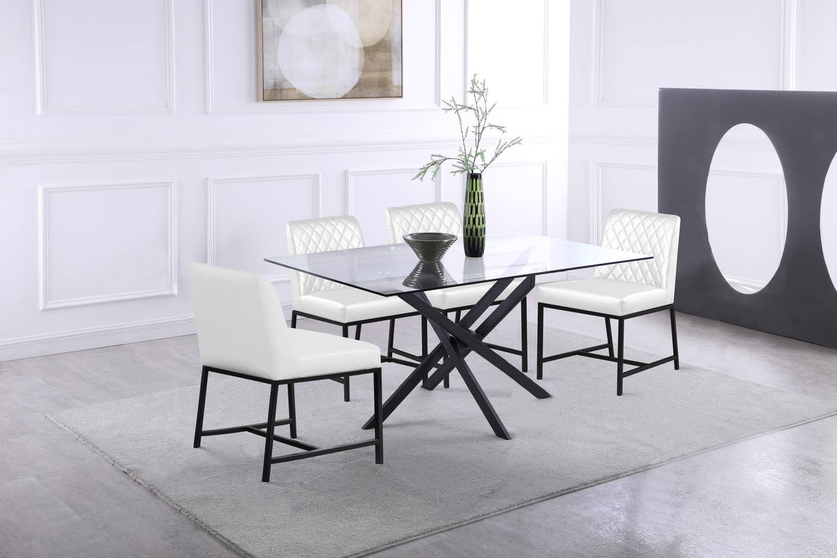 White Faux Leather Dining Chair (Set of 2) H719587