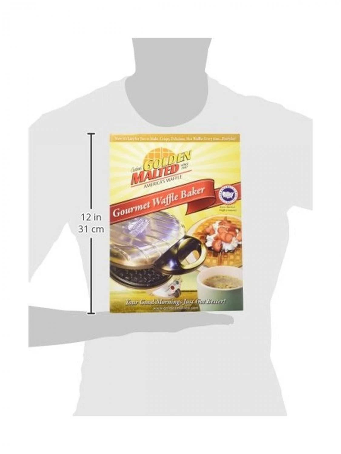 Golden Malted Gourmet Waffle Baker H66902