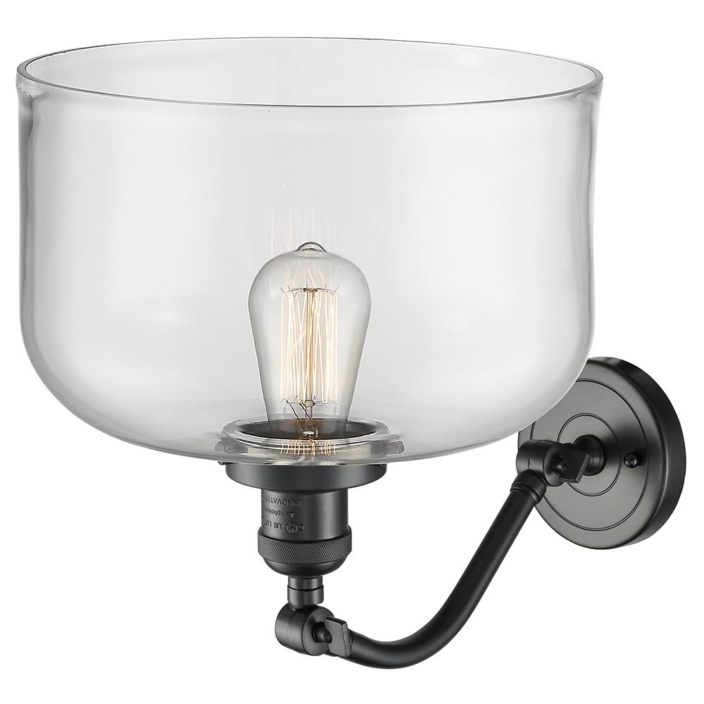 Brushed Satin Nickel X-Large Bell 1 Light Sconce D771137