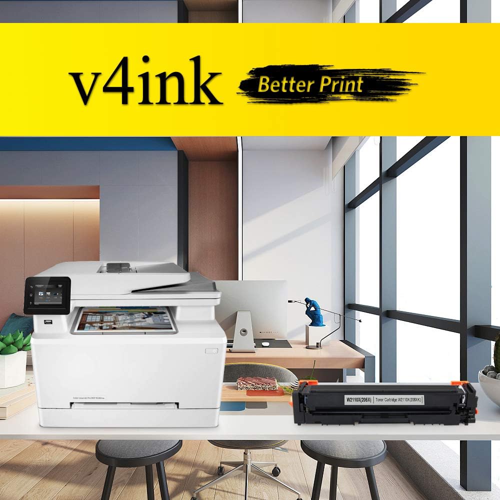 4-Pack 206A Toner Cartridge Color Set for HP Printer F447