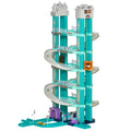 City Garage Playset with 98 Pieces Accessories Set, 6-Level Car Parking Playsets Toy with Manual and Electric Elevators Wash, Gas, Ejector & Car Repair Station P24561