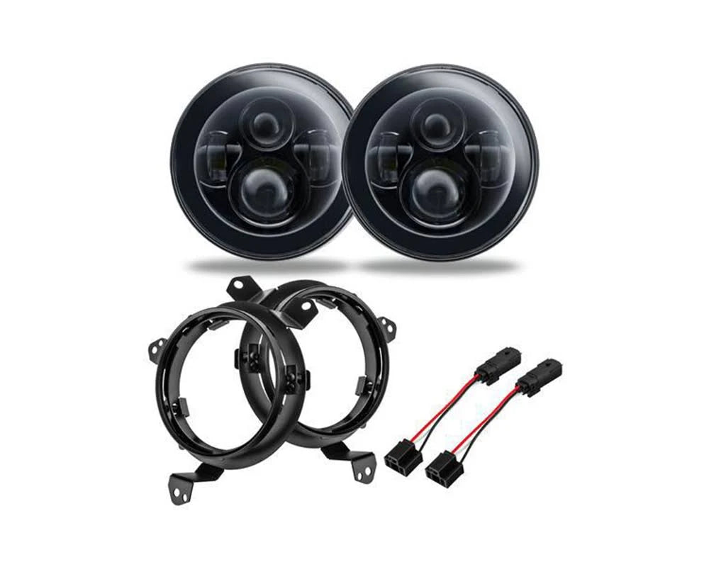 7in High Powered LED Headlights Pair A3104