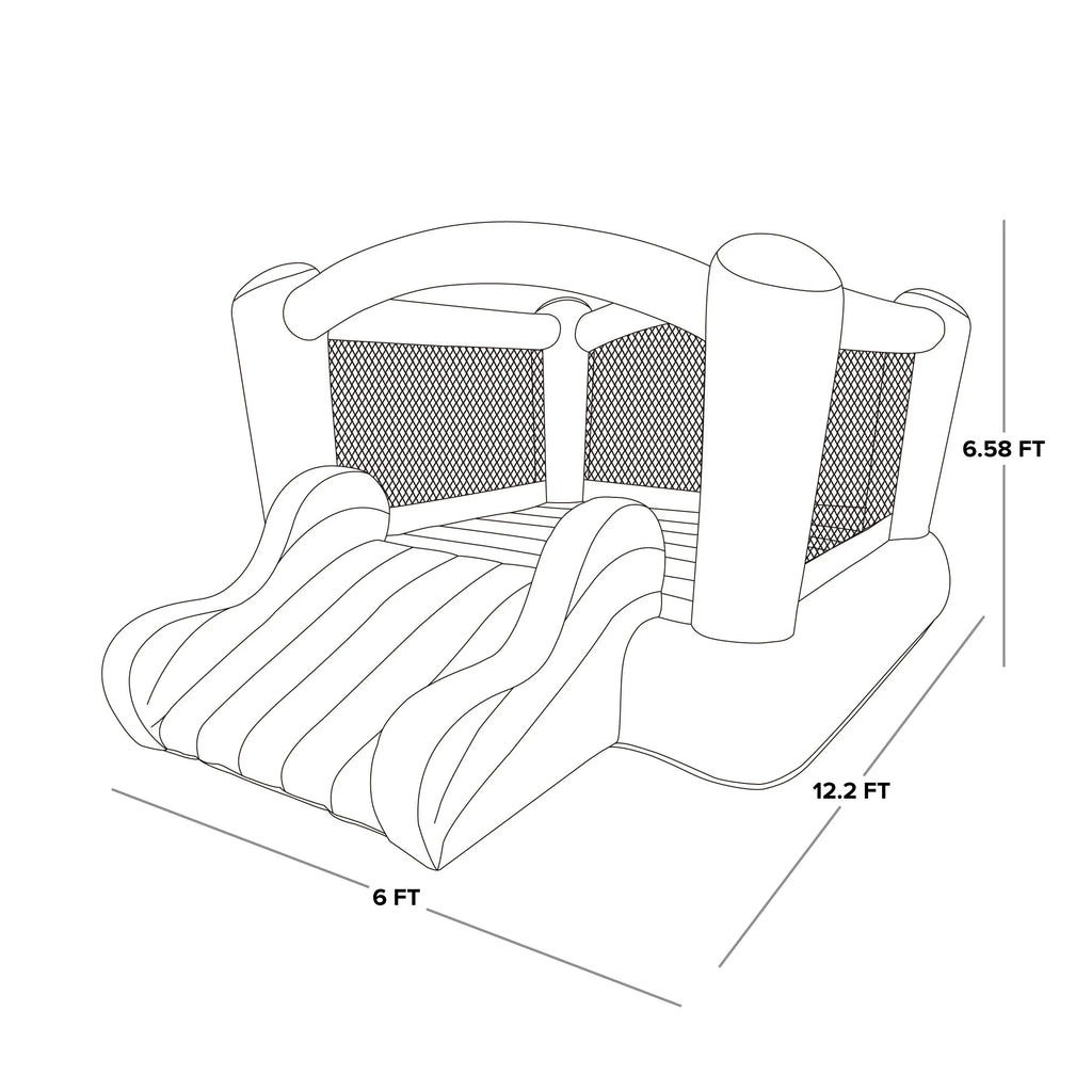 Inflatable Bounce House with Slide O631610