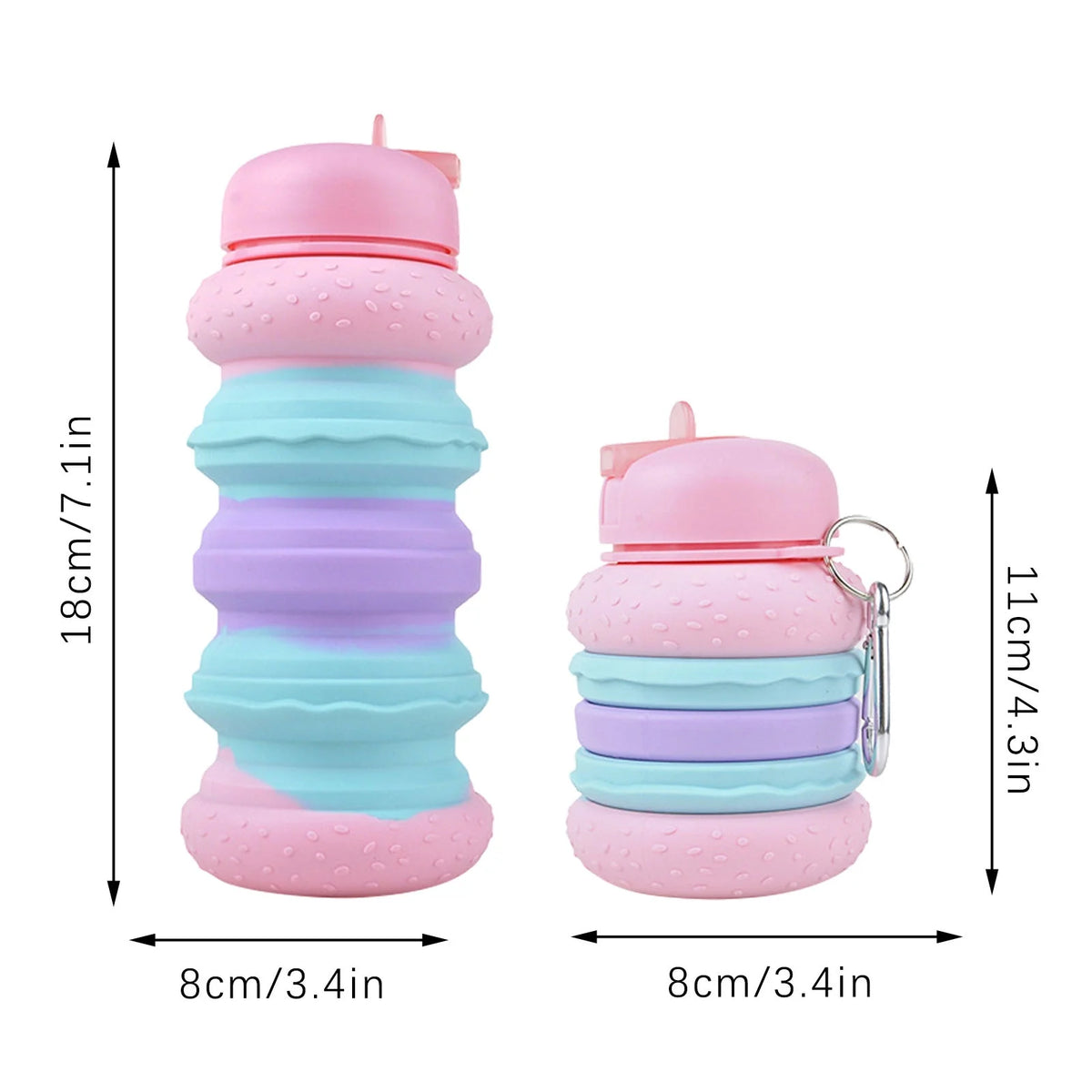Foldable Silicone Travel Water Bottle M530736