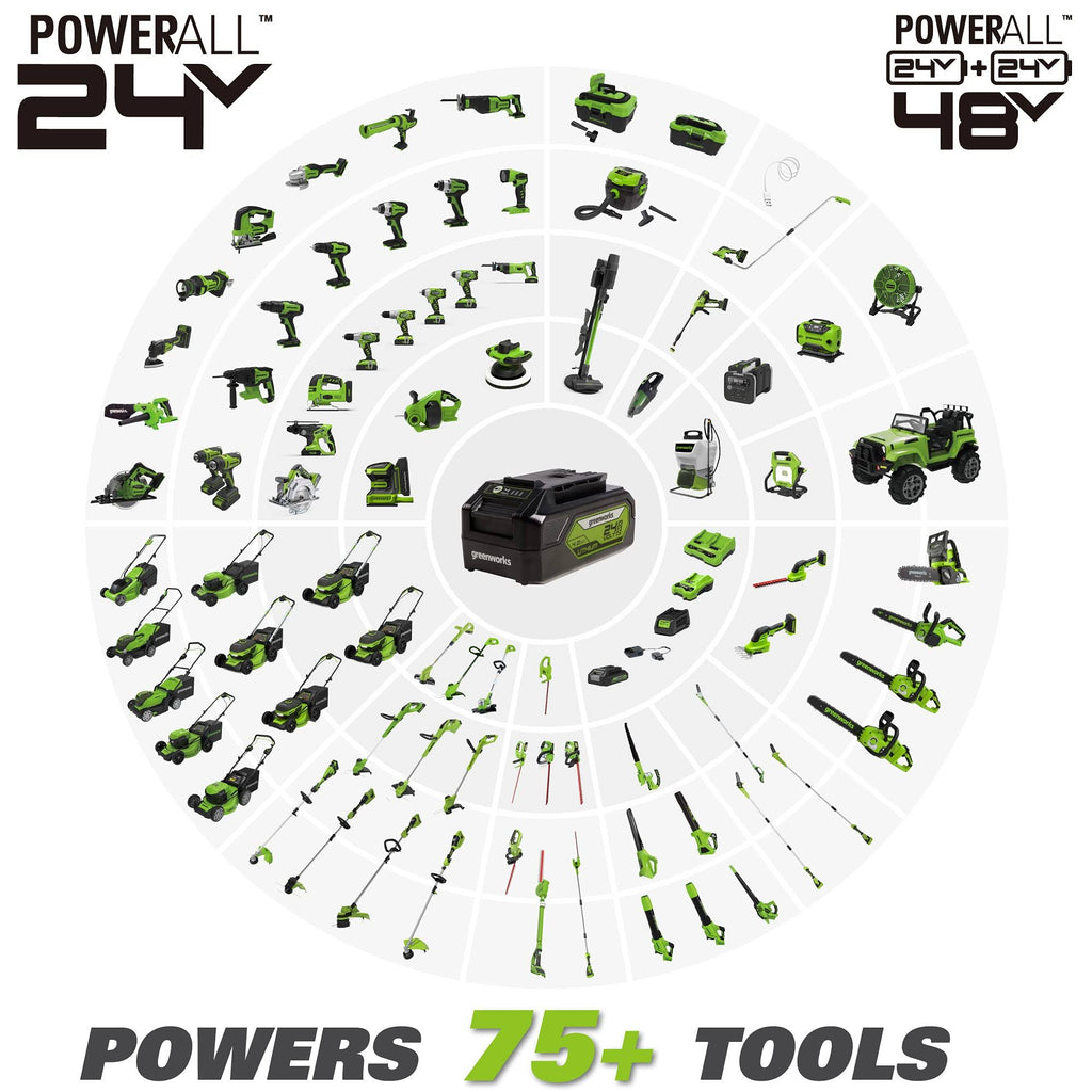 24-Volt Battery Cordless String Trimmer with 4.0 Ah USB Battery and Charger H812974