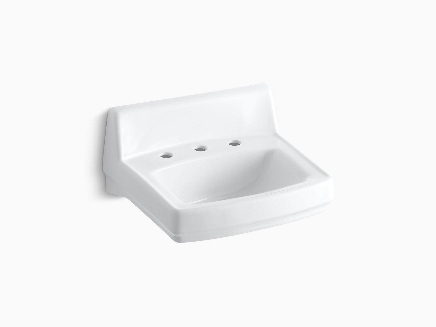 Bathroom Sink with Widespread Faucet Holes E286
